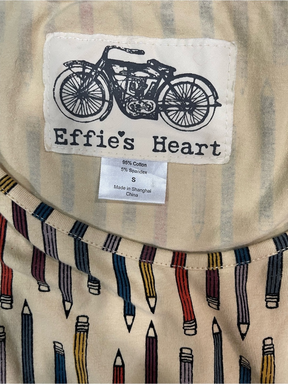 Effie's Heart Retro Pencil Print Fit & Flare Skater Dress Size Small - Picture 5 of 6